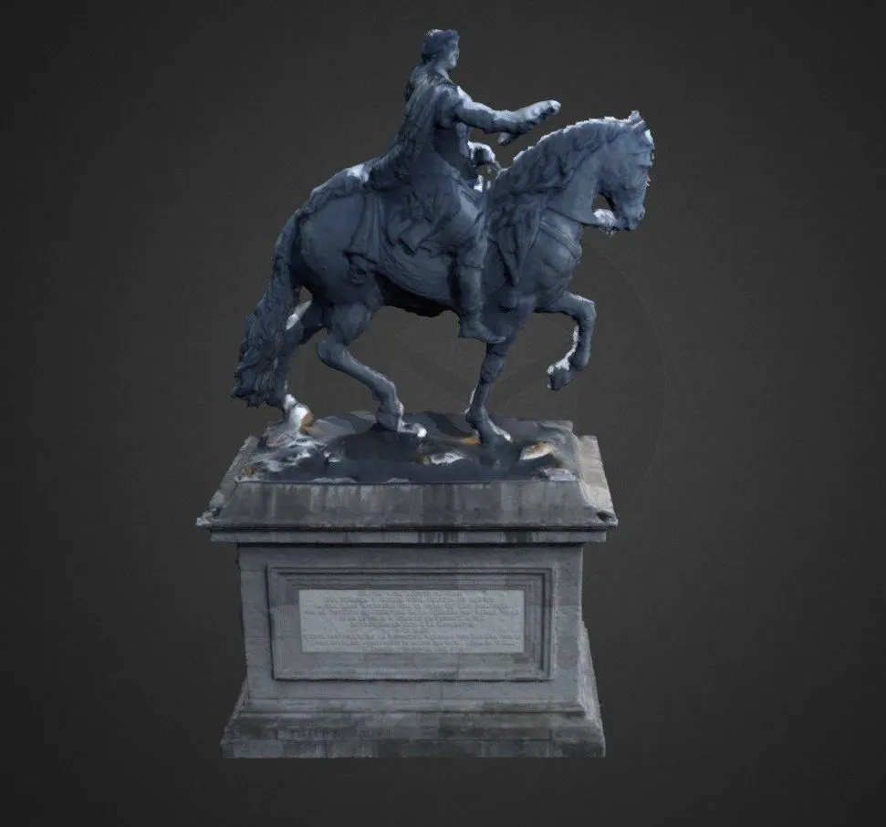 PBR Game 3D Models - Estatua Ecuestre De Carlos Iv El Caballito