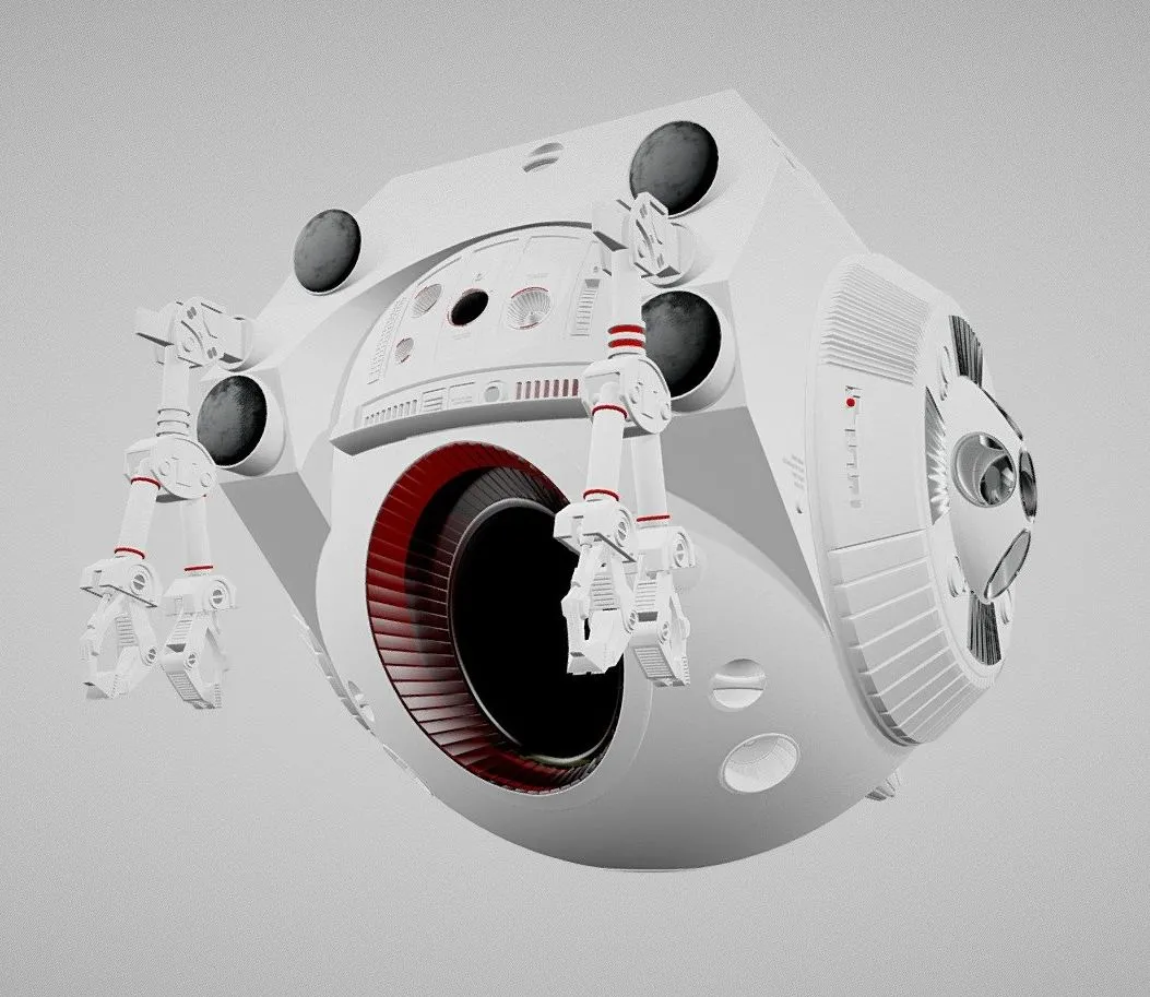 PBR Game 3D Models - Eva Pod Space Odyssey 2001