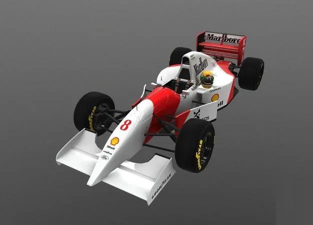 PBR Game 3D Models - F1 McLaren 1993 MP4-8 Senna