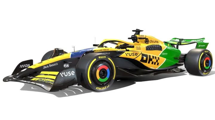 PBR Game 3D Models - F1 Mclaren MCL 38 Senna Tribute 2024