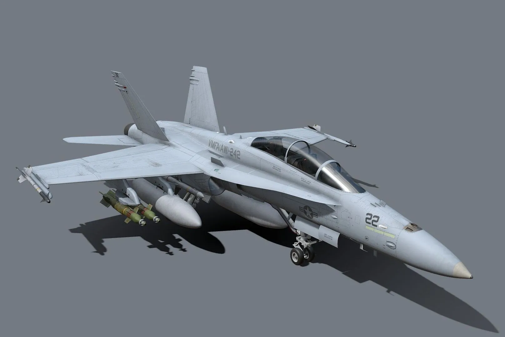 PBR Game 3D Models - Fa 18 Bd Hornet