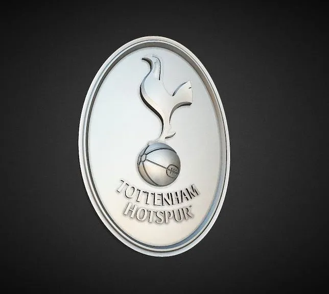 PBR Game 3D Models - Fc Tottenham Hotspur Stl 3D Model For Cnc