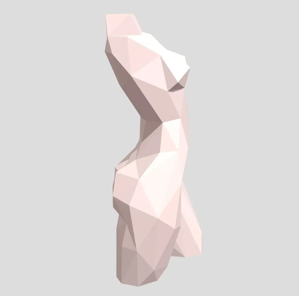 PBR Game 3D Models - Female Bust