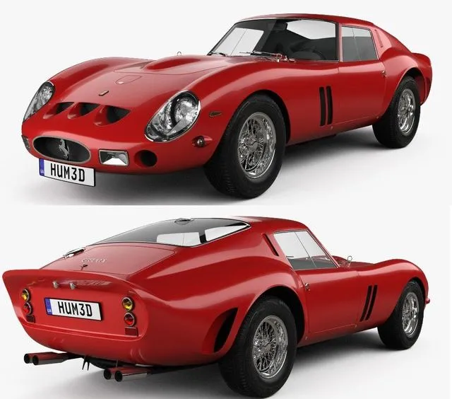 PBR Game 3D Models - Ferrari 250 GTO (Series I) 1962