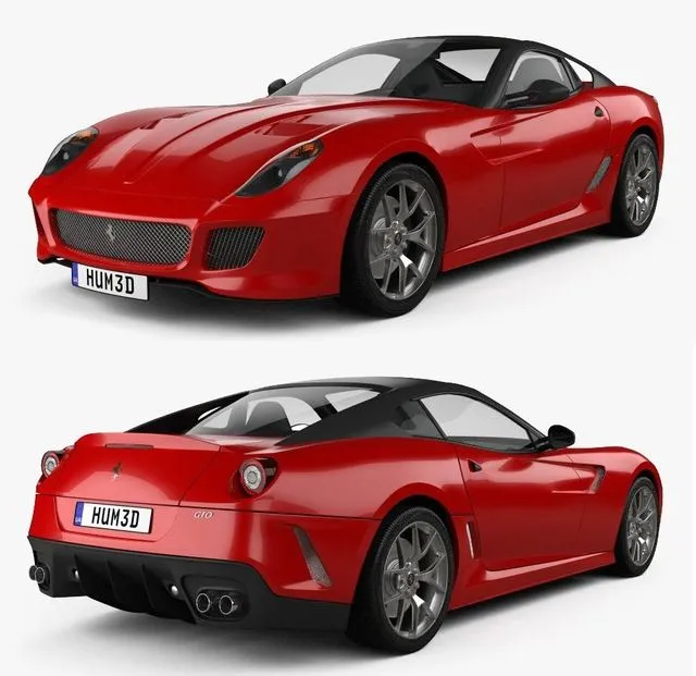 PBR Game 3D Models - Ferrari 599 GTO 2011
