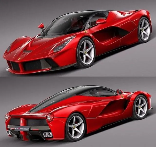 PBR Game 3D Models - Ferrari LaFerrari 2014