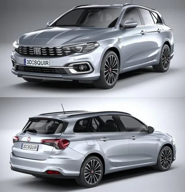 PBR Game 3D Models - Fiat Tipo Station Wagon 2021