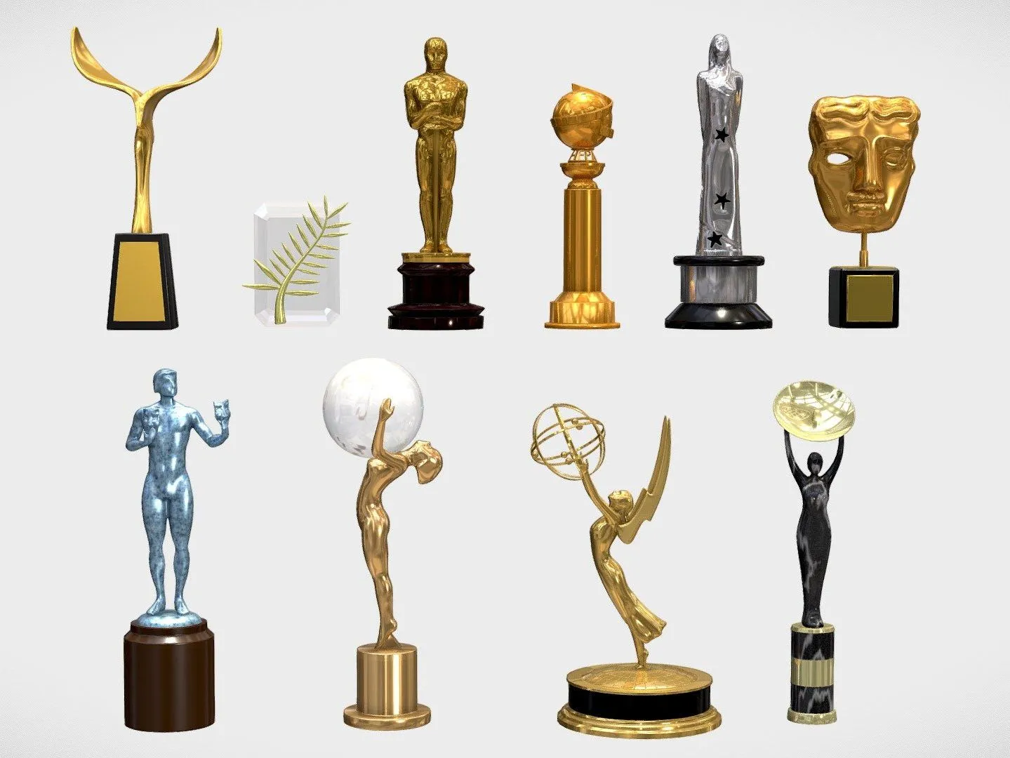 PBR Game 3D Models - Film Awards 3D