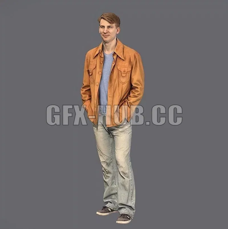 PBR Game 3D Models - find more g f x - hub .co.Casual Man Pose