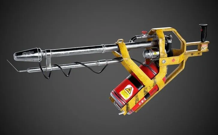 PBR Game 3D Models - Flamethrower Low-poly