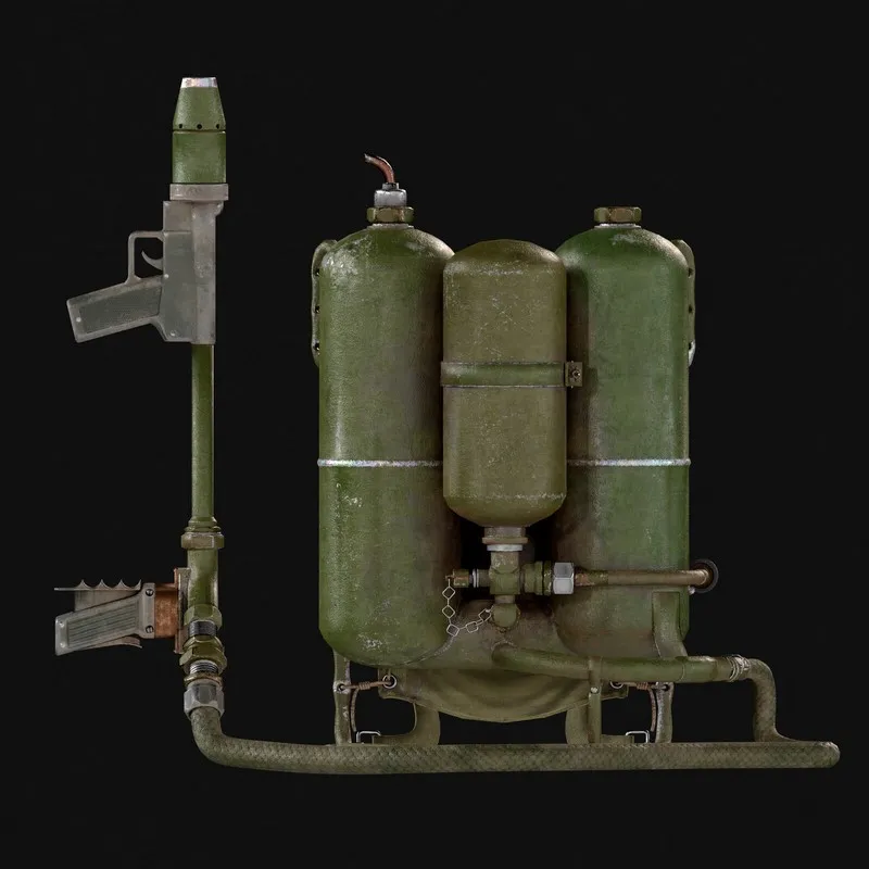 PBR Game 3D Models - Flamethrower M2A1
