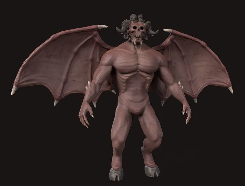 PBR Game 3D Models - Flying Demon