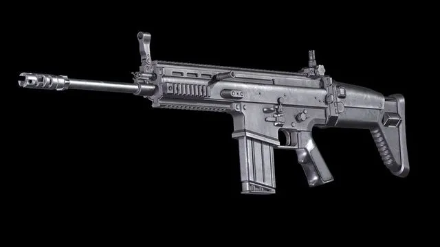 PBR Game 3D Models - FN SCAR 17S Worn