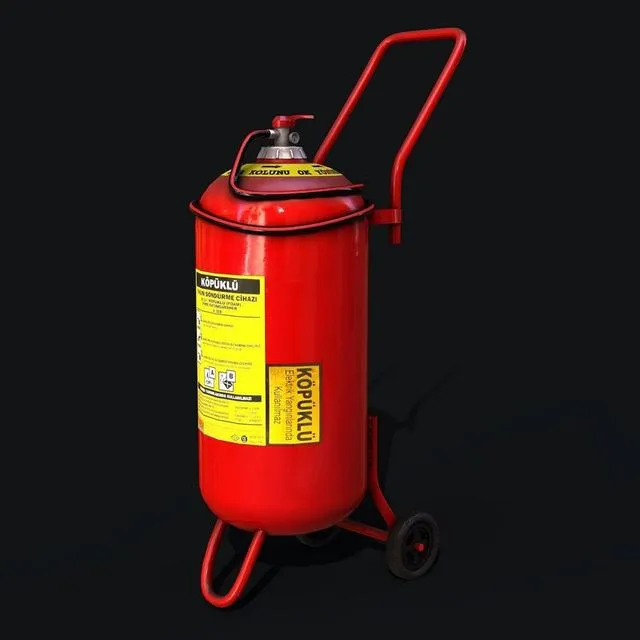 PBR Game 3D Models - Foam Spray Fire Extinguisher