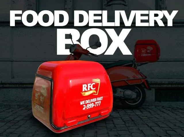 PBR Game 3D Models - Food Delivery Box