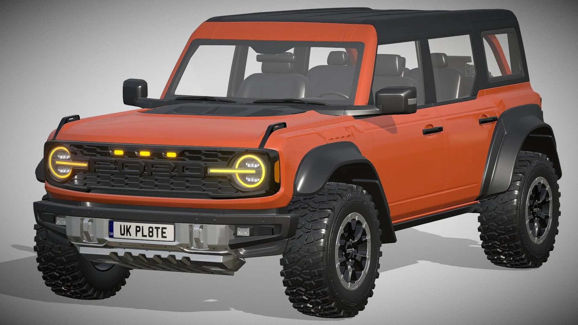 PBR Game 3D Models - Ford Bronco Raptor 2022