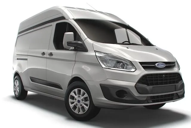 PBR Game 3D Models - Ford Custom L2H2 2018 van