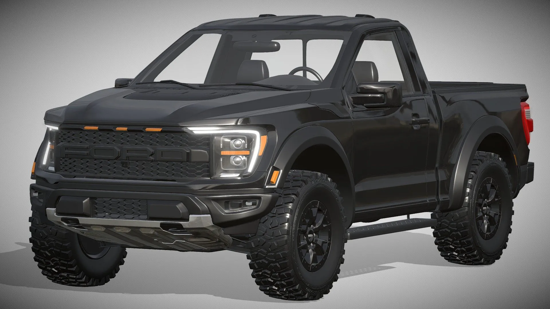 PBR Game 3D Models - Ford f-150 Raptor regular cab 2022