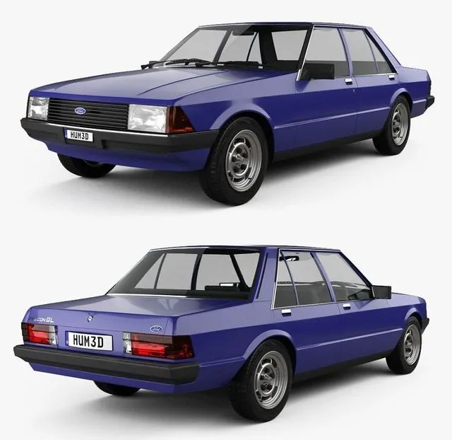 PBR Game 3D Models - Ford Falcon 1979