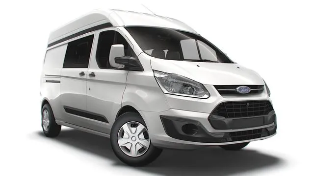 PBR Game 3D Models - Ford Transit Custom L2H1 2018