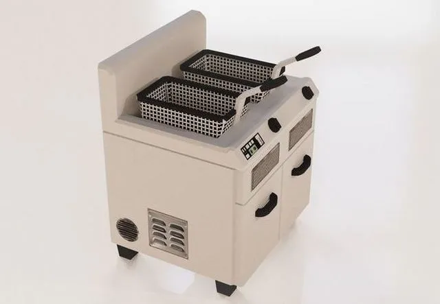 PBR Game 3D Models - Fryer Low Poly