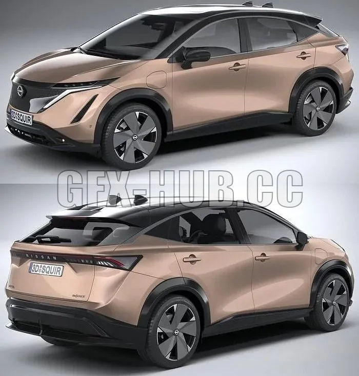 PBR Game 3D Models - g f x @ h u b @ cc Nissan Ariya 2021