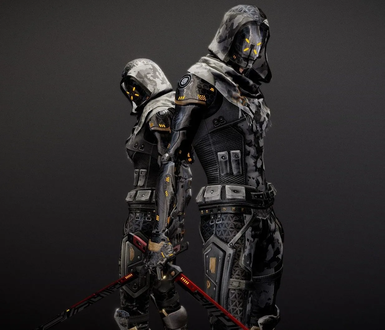 PBR Game 3D Models - G2 Cyborg Characters