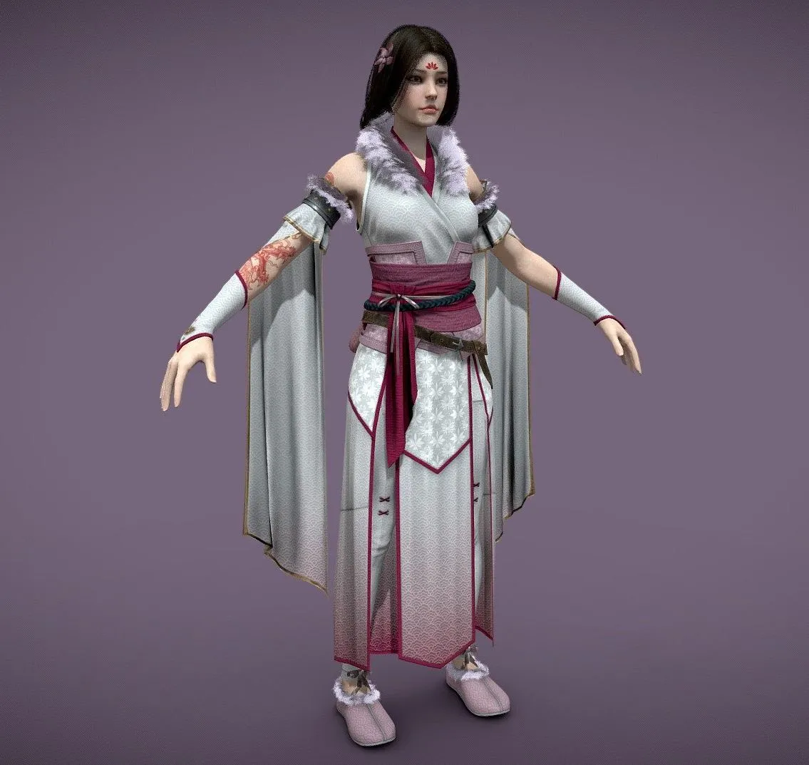 PBR Game 3D Models - G2 Emei Sect Model