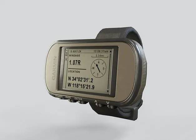 PBR Game 3D Models - Garmin Foretrex 601 Portable GPS navigator