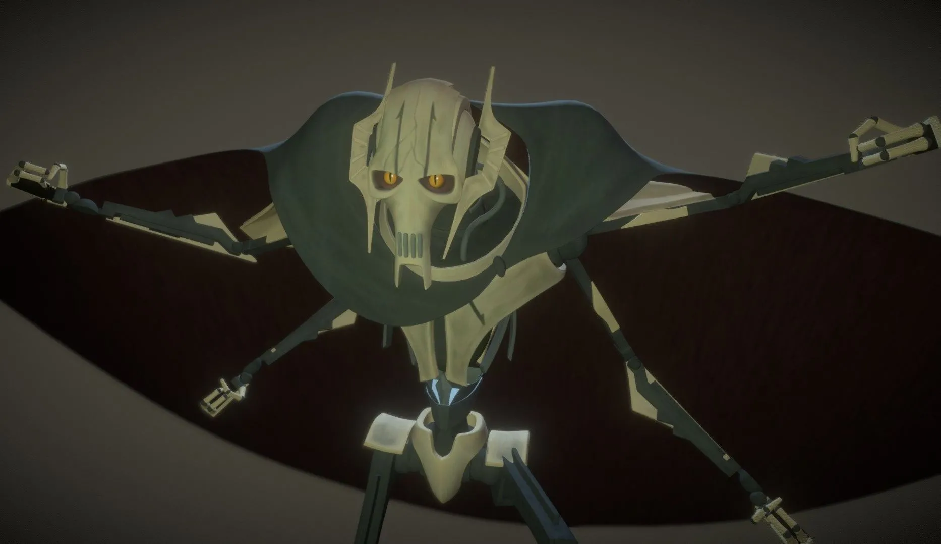PBR Game 3D Models - General Grievous Bad Batch Wip