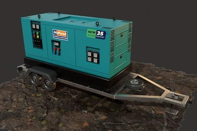 PBR Game 3D Models - Generator Trailer Mounted 1A