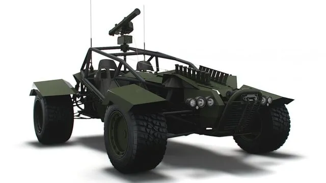 PBR Game 3D Models - Generic Military Buggy ATGM 2023