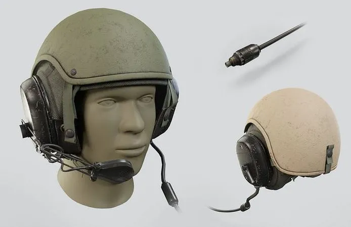 PBR Game 3D Models - Gentex CVC Helmet