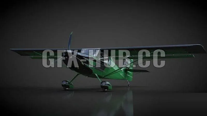 PBR Game 3D Models - GFX-HUB.CC! Airplane Kit Fox Speedster Airshow