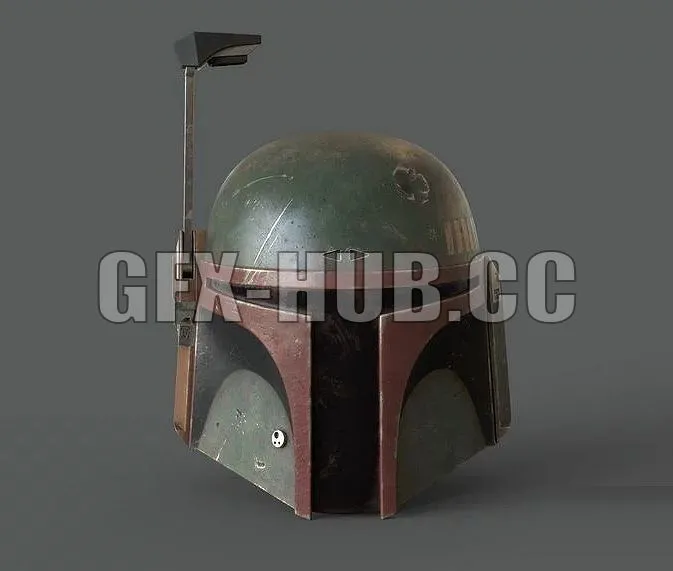 PBR Game 3D Models - G&F&X-H#U#B.cc-BOBA FETT Helmet
