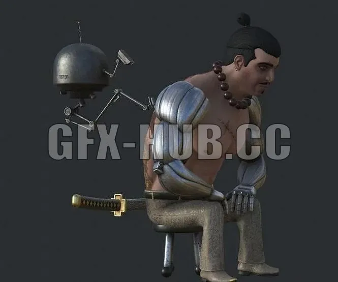 PBR Game 3D Models - +gfx-HUB.cc+-Cyberpunk yakuza