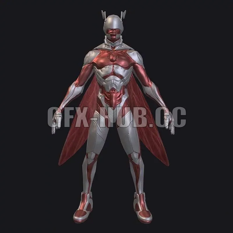 PBR Game 3D Models - -GFX-HUB.CC-Superhero Suit