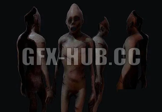 PBR Game 3D Models - G@F@X-H#U#B.CC=5Very creepy Skinned Tortured people