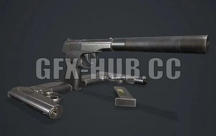 PBR Game 3D Models - +gfx--hub--co_Pistol Makarov