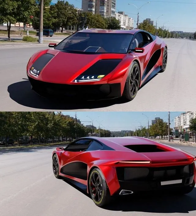 PBR Game 3D Models - GHC Sports Car