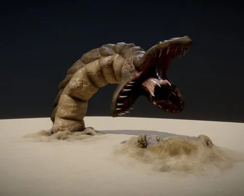 PBR Game 3D Models - GIANT WORM ANIMATIONS
