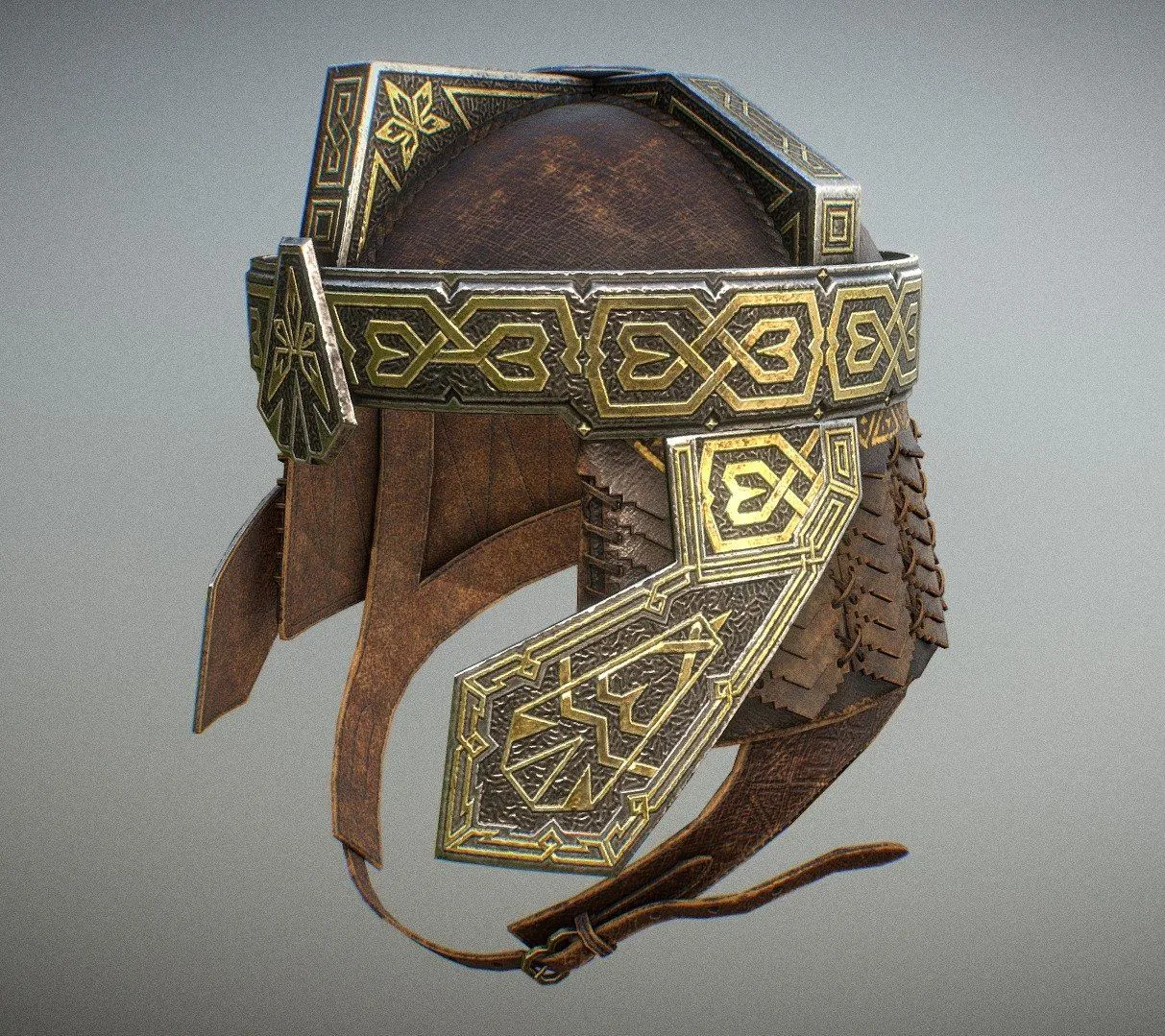PBR Game 3D Models - Gimlis Helmet