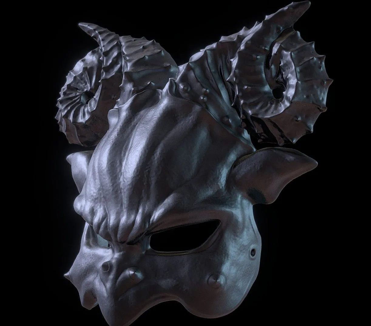 PBR Game 3D Models - Goat Mask