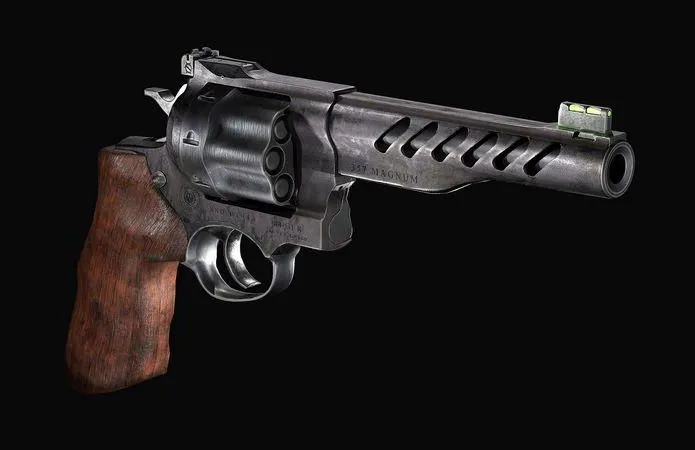 PBR Game 3D Models - GP100 Revolver