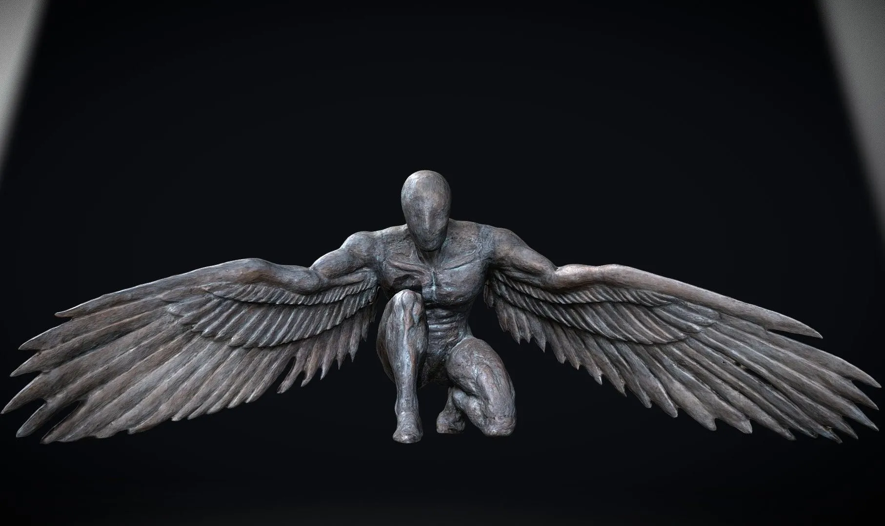 PBR Game 3D Models - Greer Guardian Angel No10 By Ed Elliott