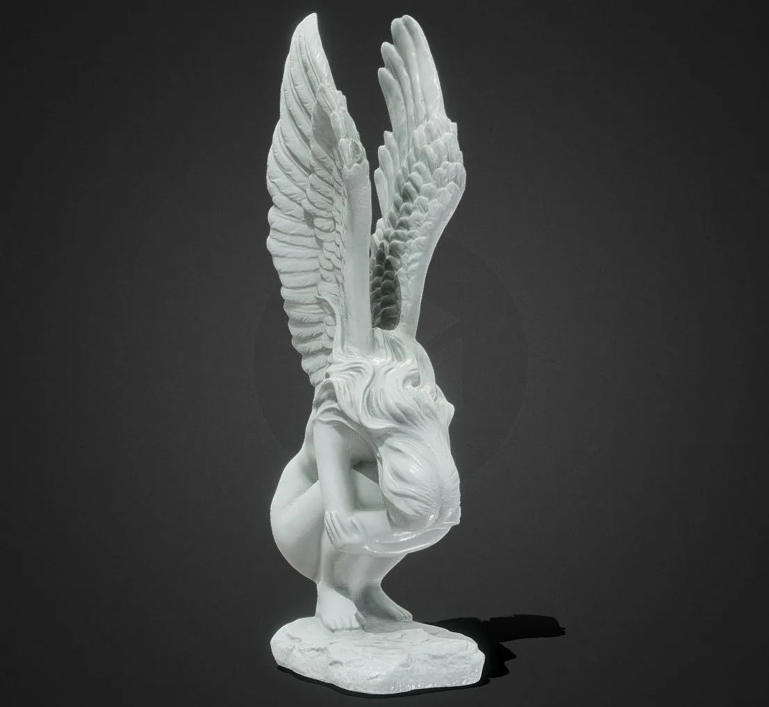 PBR Game 3D Models - Grieving Angel