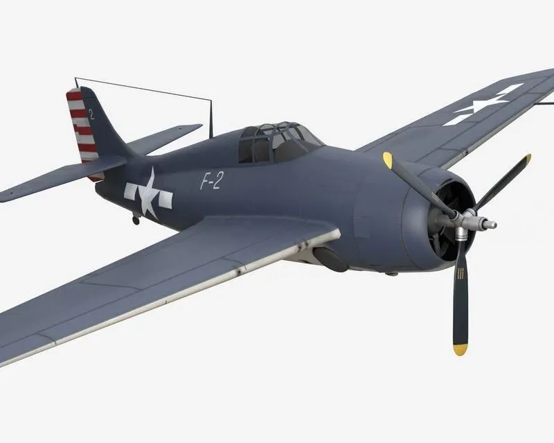 PBR Game 3D Models - Grumman F4F Wildcat