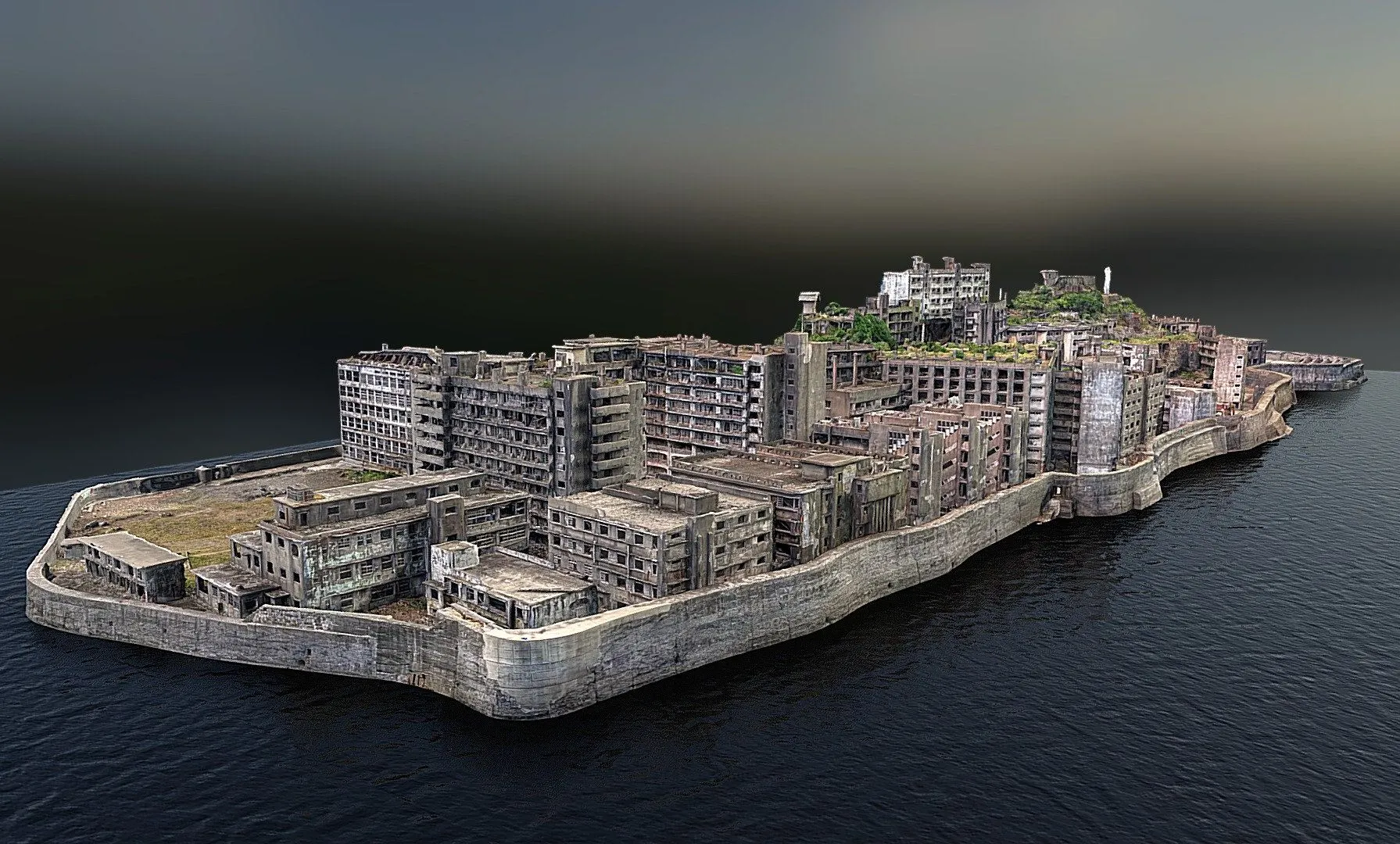 PBR Game 3D Models - Gunkanjima
