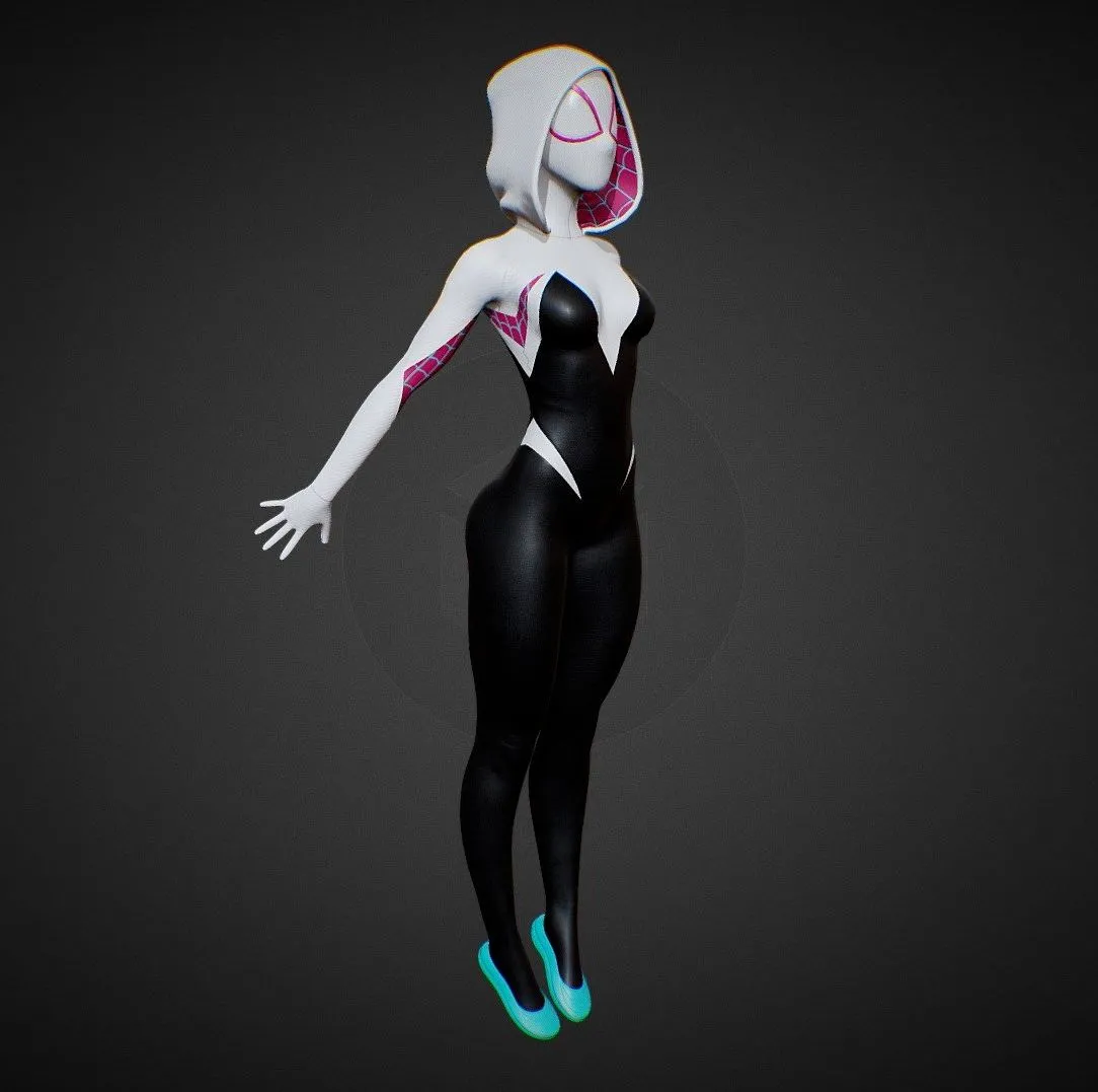 PBR Game 3D Models - Gwen Stacy 1