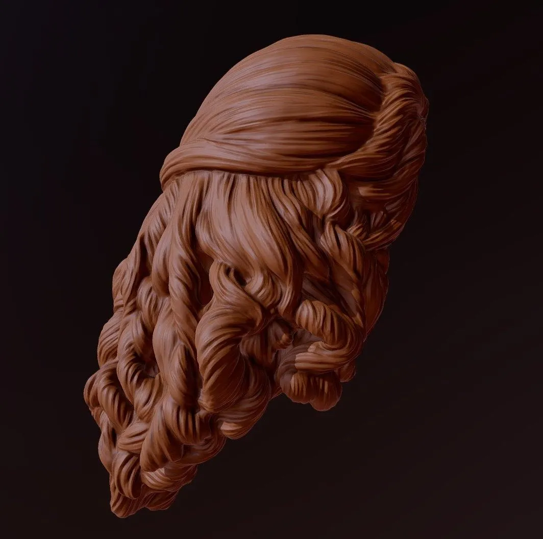 PBR Game 3D Models - Hair 27